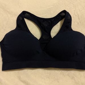 Pink sports bra